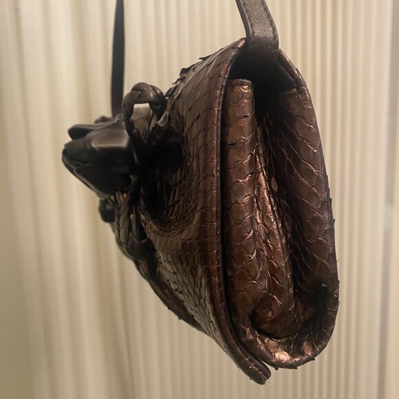 Ferragamo Python Evening Purse - Picture 5 of 14